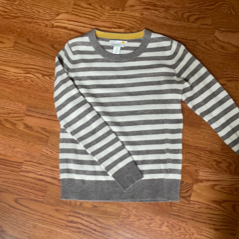 C&C California Striped Cashmere Sweater